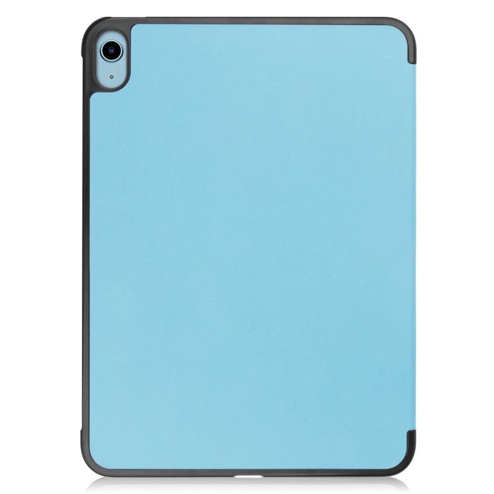 Apple iPad 10.9" (2024/2022) PU Leather Flip Case w. Stand - Sky Blue