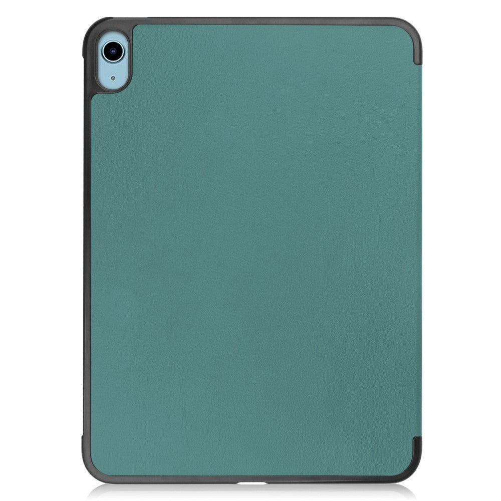 Apple iPad 10.9" (2024/2022) PU Leather Flip Case w. Stand - Green