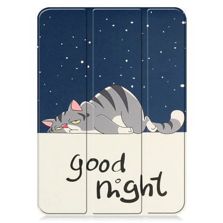 iPad 10.9" (2024/2022) Leather Tri-fold Case - "Good Night"