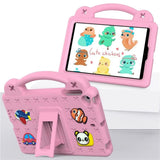 EIDERWOOD - iPad Mini (2019/2015/2014/2013/2012) Kids Case with Kickstand & Hand Holder - Pink