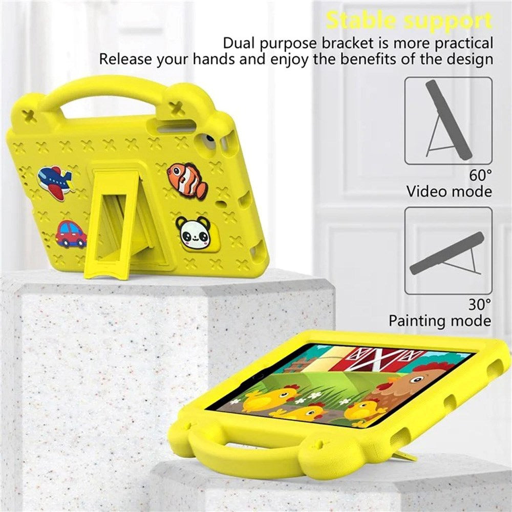 EIDERWOOD - iPad Mini (2019/2015/2014/2013/2012) Kids Case with Kickstand & Hand Holder - Yellow