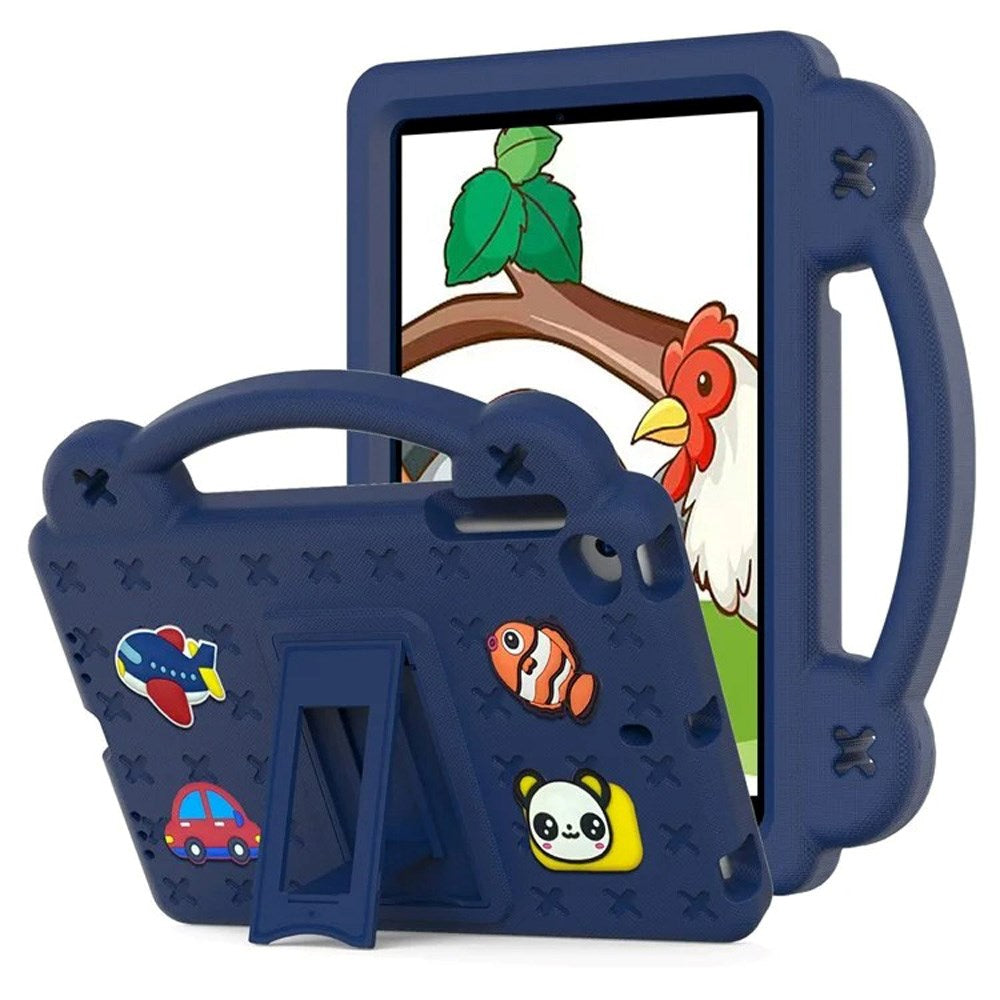 EIDERWOOD - iPad Mini (2019/2015/2014/2013/2012) Kids Case with Kickstand & Hand Holder - Dark Blue