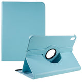 EIDERWOOD iPad 10.9" (2024/2022) Classic Leather Case w. 360⁰ Standing Function - Light Blue