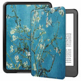 Amazon Kindle 11th Generation (2022) PU Leather Flip Case w. Seelp/ Wake-up Function - Flower Branches