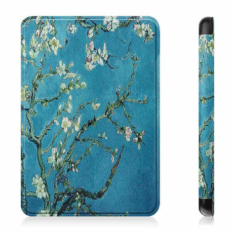 Amazon Kindle 11th Generation (2022) PU Leather Flip Case w. Seelp/ Wake-up Function - Flower Branches