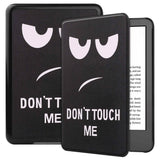 Amazon Kindle 11th Generation (2022) PU Leather Flip Case w. Seelp/ Wake-up Function - "Don't Touch Me"