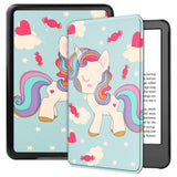 Amazon Kindle 11th Generation (2022) PU Leather Flip Case w. Seelp/ Wake-up Function - Unicorn