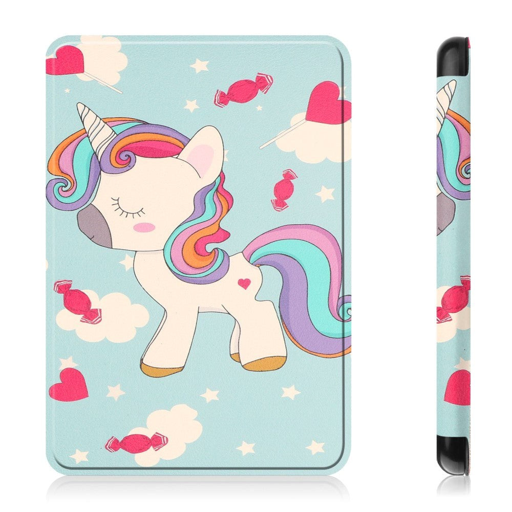 Amazon Kindle 11th Generation (2022) PU Leather Flip Case w. Seelp/ Wake-up Function - Unicorn