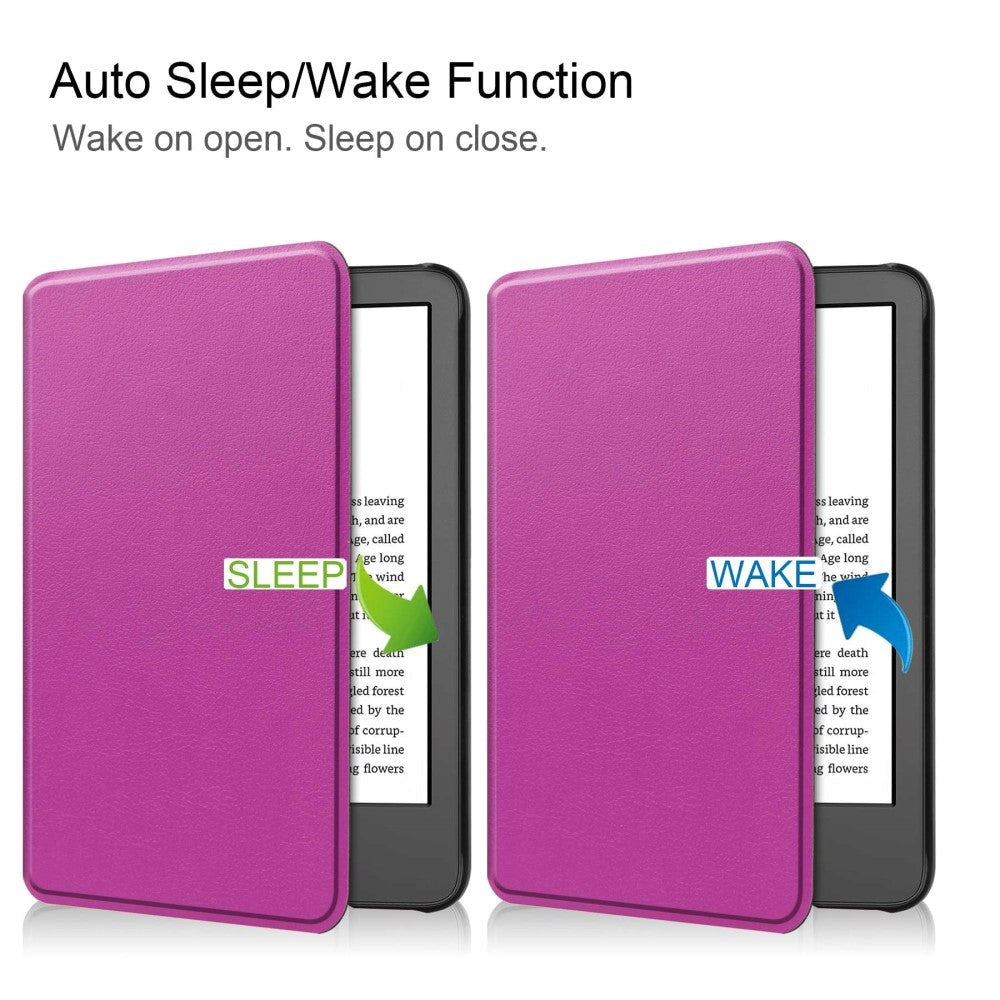 Amazon Kindle 11th Generation (2022) Flip Case w. Sleep / Wake-up Function - Purple