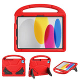 iPad 10.9" (2024/2022) EVA Foam Kids Case w. Kickstand - Red