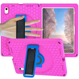 iPad 10.9" (2024/2022) EVA Foam Case w. Kickstand, Hand Holder & Shoulder Strap - Pink