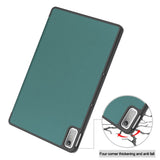 Lenovo Tab P11 Gen. 2 Tri-fold Flip Case w. Sleep / Wake-up Function - Green