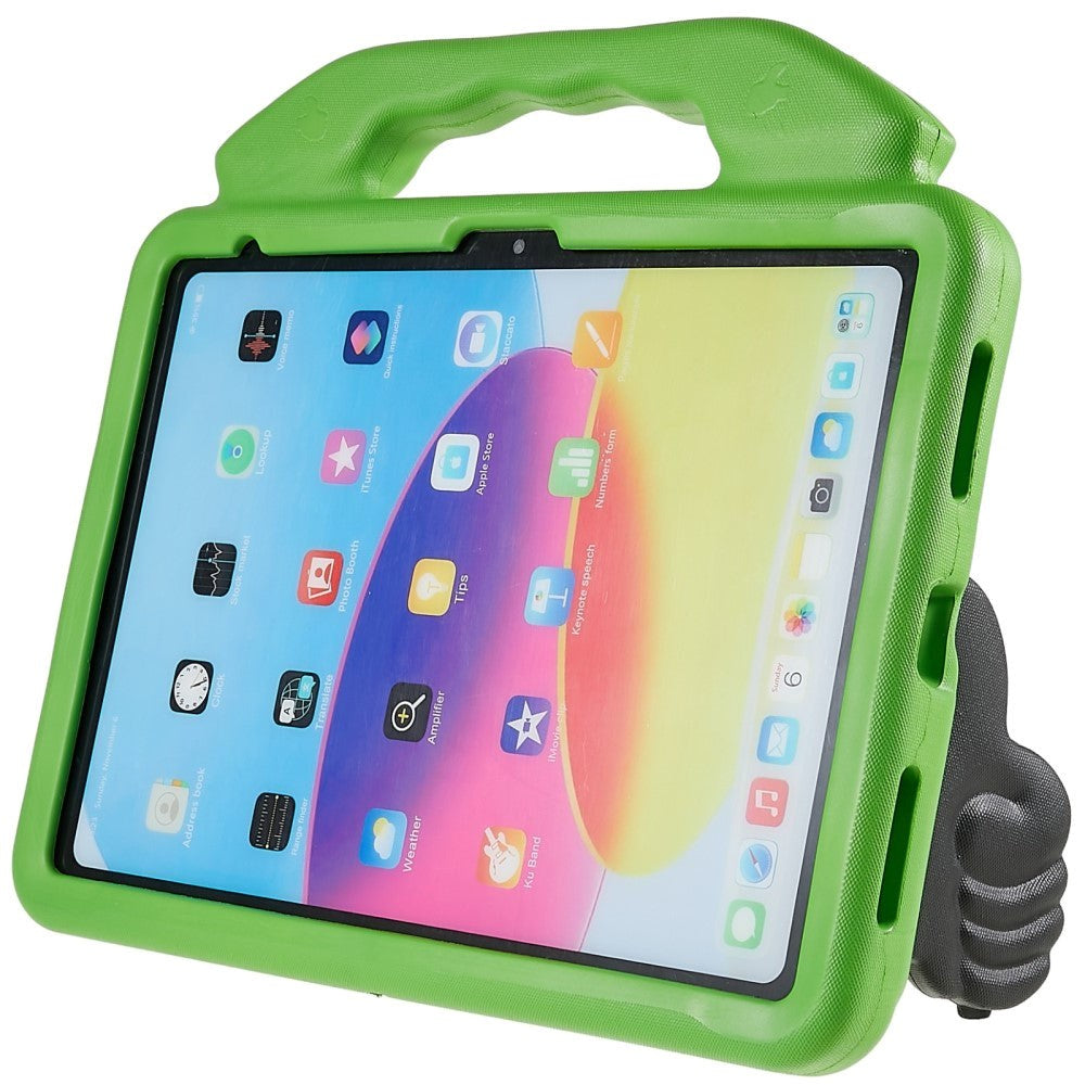 iPad 10.9" (2024/2022) Kids Case - Thumb Kickstand Case - Green