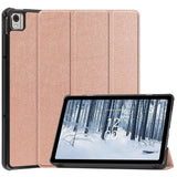 EIDERWOOD Nokia T21 Tri-Fold Leather Case w. Stand - Rose Gold