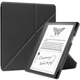 Amazon Kindle Scribe 11th Generation (2022) Origami Faux Leather Flip Case with Pen Holder - Black