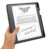 Amazon Kindle Scribe 11th Generation (2022) Origami Faux Leather Flip Case with Pen Holder - Black