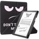 Amazon Kindle Scribe 11th Generation (2022) Origami Leather Flip Case with Pen Holder - "Don't Touch Me"