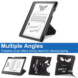 Amazon Kindle Scribe 11th Generation (2022) Origami Leather Flip Case with Pen Holder - "Don't Touch Me"