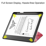 Amazon Kindle Scribe 11th Generation (2022) Origami Leather Flip Case with Pen Holder - Galaxy