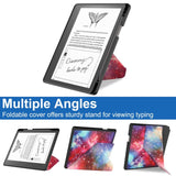 Amazon Kindle Scribe 11th Generation (2022) Origami Leather Flip Case with Pen Holder - Galaxy