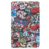 EIDERWOOD Lenovo Tab M8 (4th Gen.) Tri-Fold Faux Leather Flip Case with Pattern - Graffiti