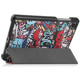 EIDERWOOD Lenovo Tab M8 (4th Gen.) Tri-Fold Faux Leather Flip Case with Pattern - Graffiti