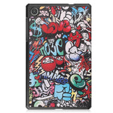 EIDERWOOD Lenovo Tab M8 (4th Gen.) Tri-Fold Faux Leather Flip Case with Pattern - Graffiti