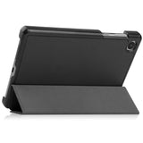 EIDERWOOD Lenovo Tab M8 (4th Gen.) Tri-Fold Faux Leather Flip Case - Black