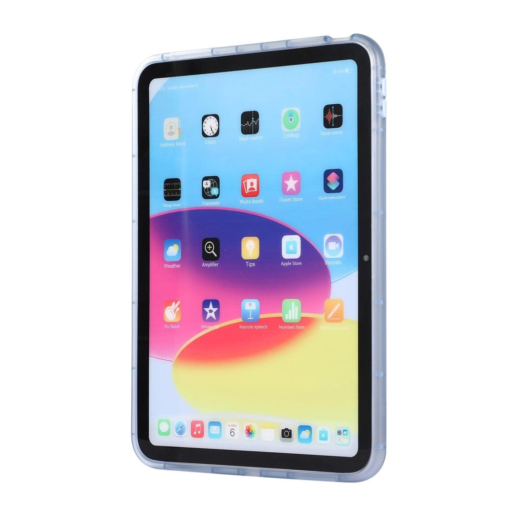 iPad 10.9" (2024/2022) Flexible Plastic Case - Transparent / Blue