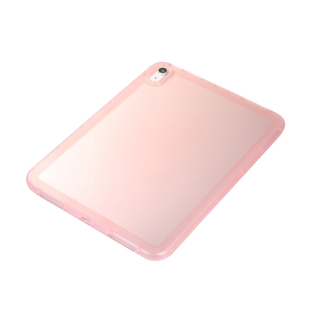 iPad 10.9" (2024/2022) Flexible Plastic Case - Transparent / Pink