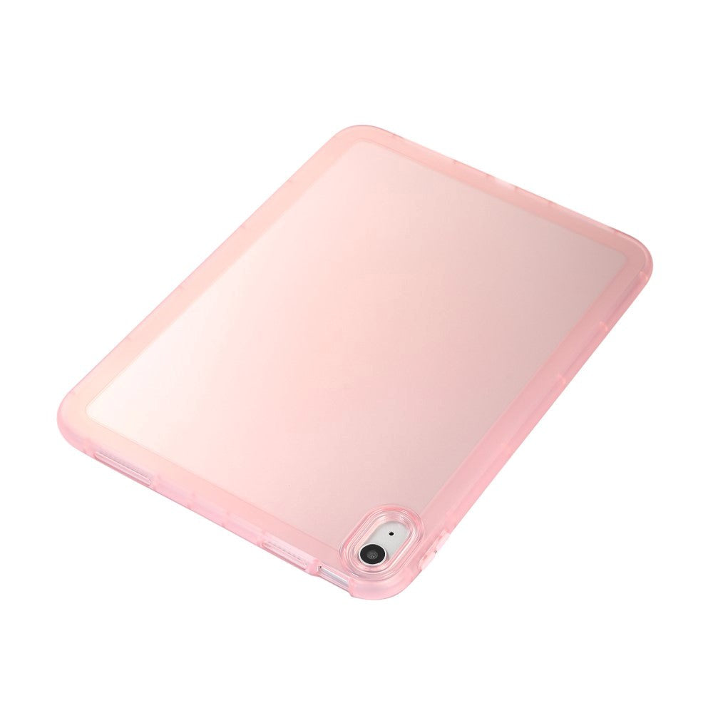 iPad 10.9" (2024/2022) Flexible Plastic Case - Transparent / Pink