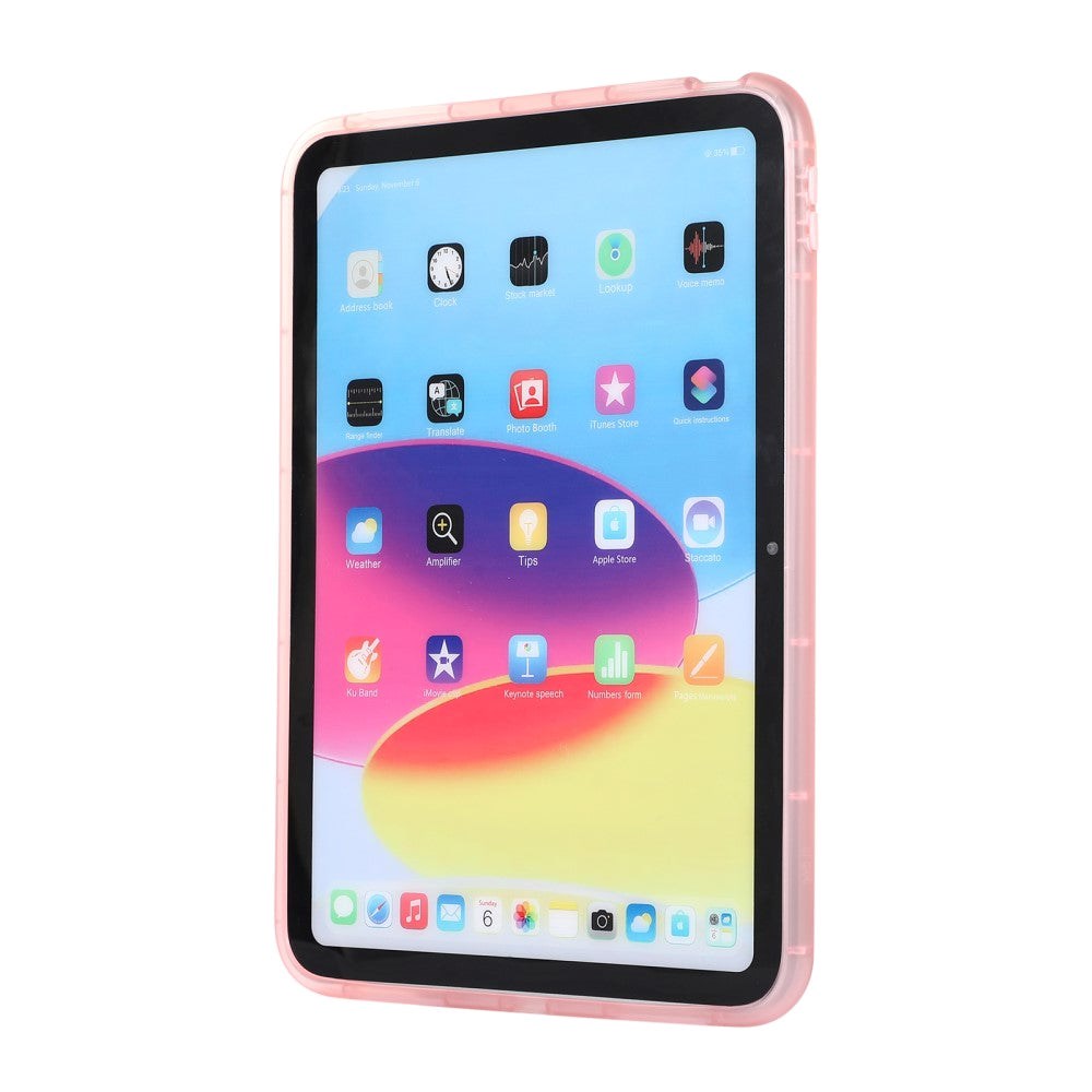 iPad 10.9" (2024/2022) Flexible Plastic Case - Transparent / Pink