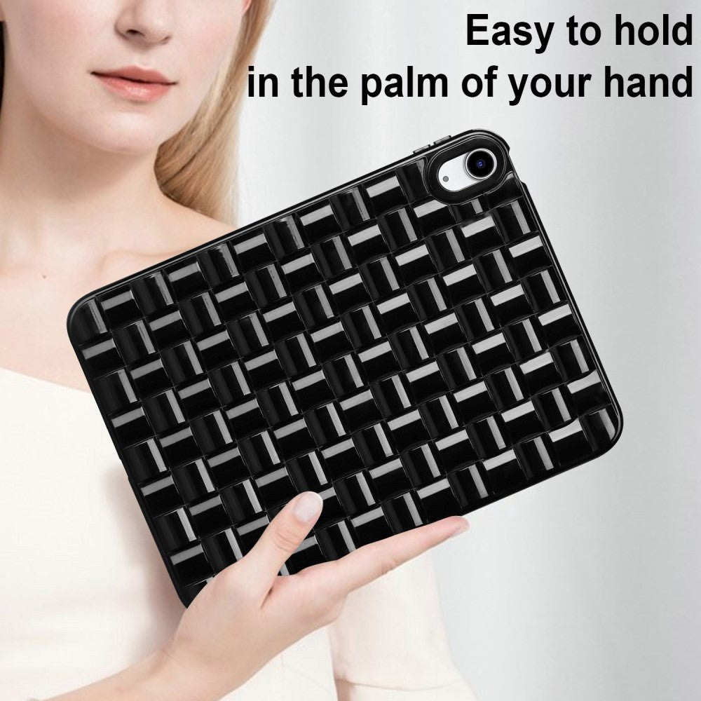 iPad 10.9" (2022) Flexible Plastic Case - Braid Design - Black