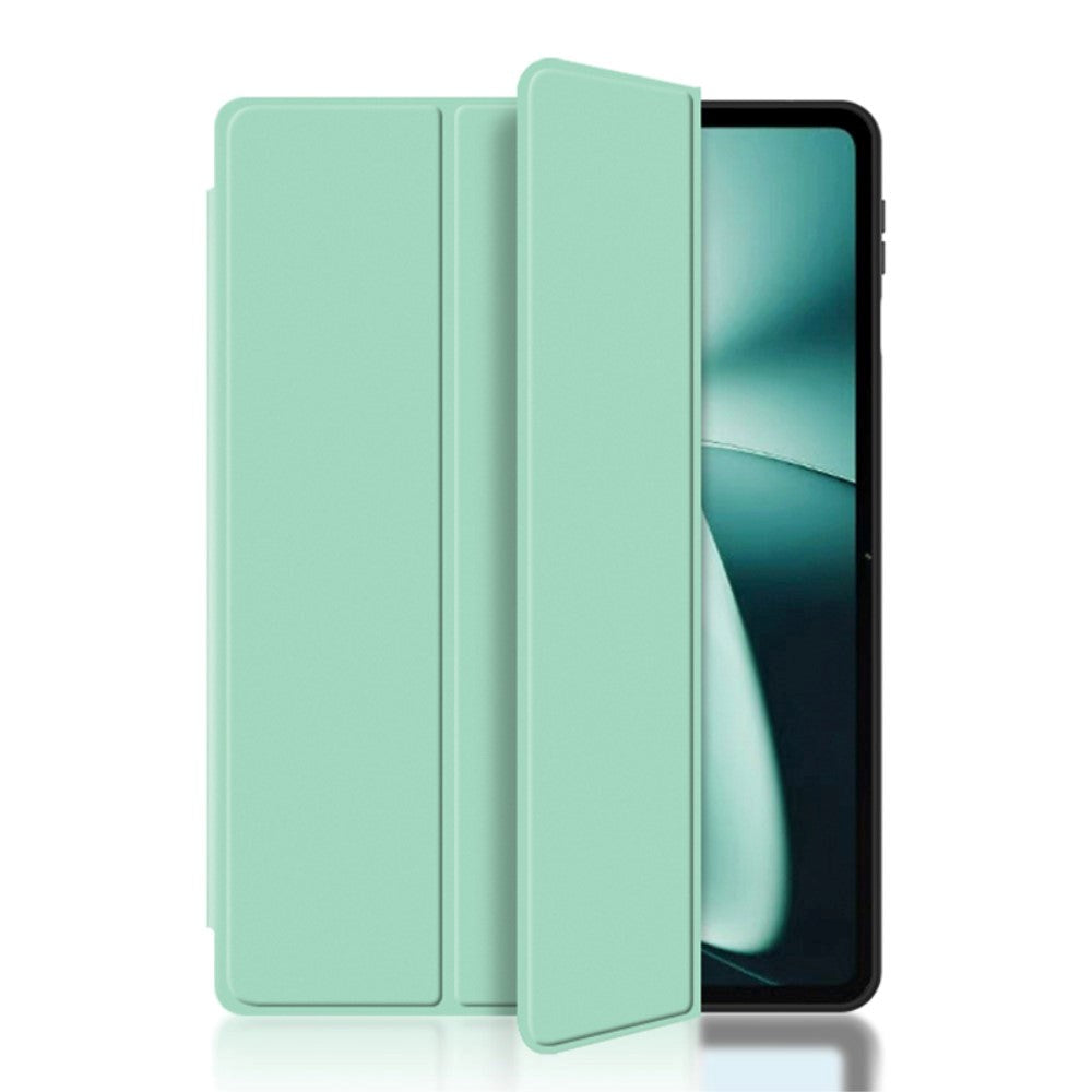 OnePlus Pad / Oppo Pad 2 Tri-Fold Leather Case - Cyan