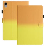 iPad Air (2022 / 2020) / Pro 11 (2022 / 2021 / 2020 / 2018) Kickstand PU Leather Case w. Wake-up Function & Card holder - Orange / Yellow