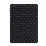 iPad 9.7 (2018-2017) / iPad Air / iPad Air 2 Flexible Plastic Case - Rhombe Design - Black