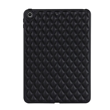 iPad 9.7 (2018-2017) / iPad Air / iPad Air 2 Flexible Plastic Case - Rhombe Design - Black