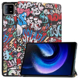 Xiaomi Pad 6 Leather Case with Stand - Graffiti