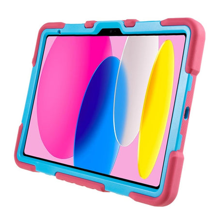 Pepkoo iPad 11" (2025) / 10.9" (2024 / 2022) Kids Case with Rotatable Stand - Pink / Blue