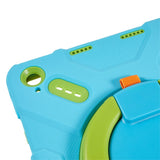Pepkoo iPad 11" (2025) / 10.9" (2024 / 2022) Kids Case with Rotatable Stand - Blue / Green