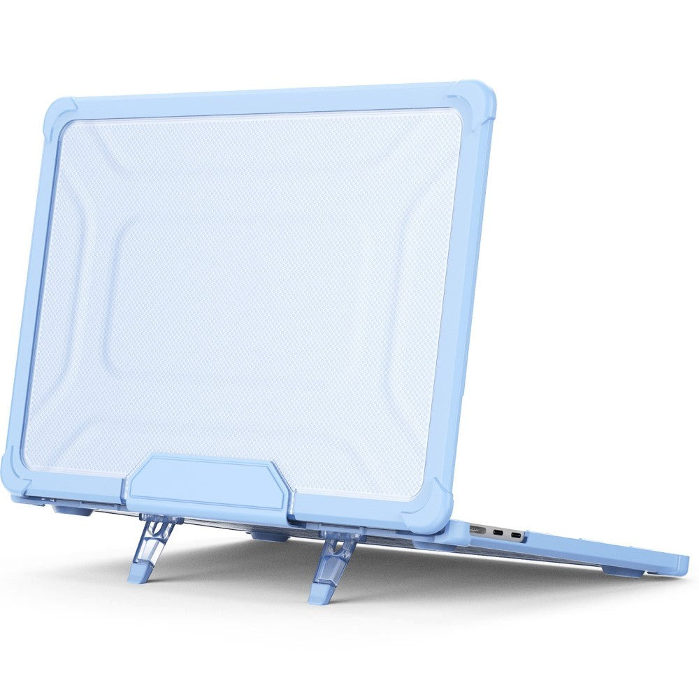 MacBook Air 13 M2/M3 (2022-2024) Hard Plastic Case w. Kickstand - Blue