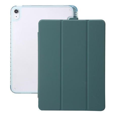 EIDERWOOD iPad 10.9" (2024/2022) Tri-Fold Artificial Leather Flip Case w. Apple Pencil Holder - Green