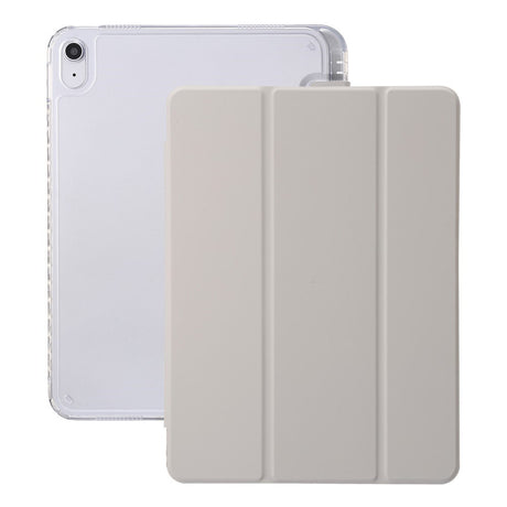 EIDERWOOD iPad 10.9" (2024/2022) Tri-Fold Artificial Leather Flip Case w. Apple Pencil Holder - Creme