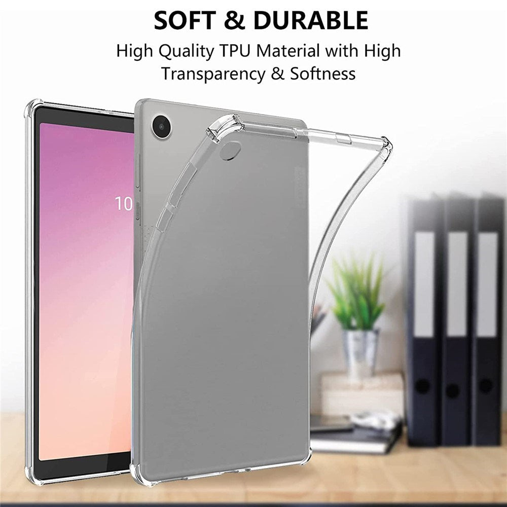 Lenovo Tab M8 (4th Gen.)  Flexible Plastic Case with Shock-Absorbing Corners - Transparent