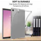 Lenovo Tab M8 (4th Gen.)  Flexible Plastic Case with Shock-Absorbing Corners - Transparent
