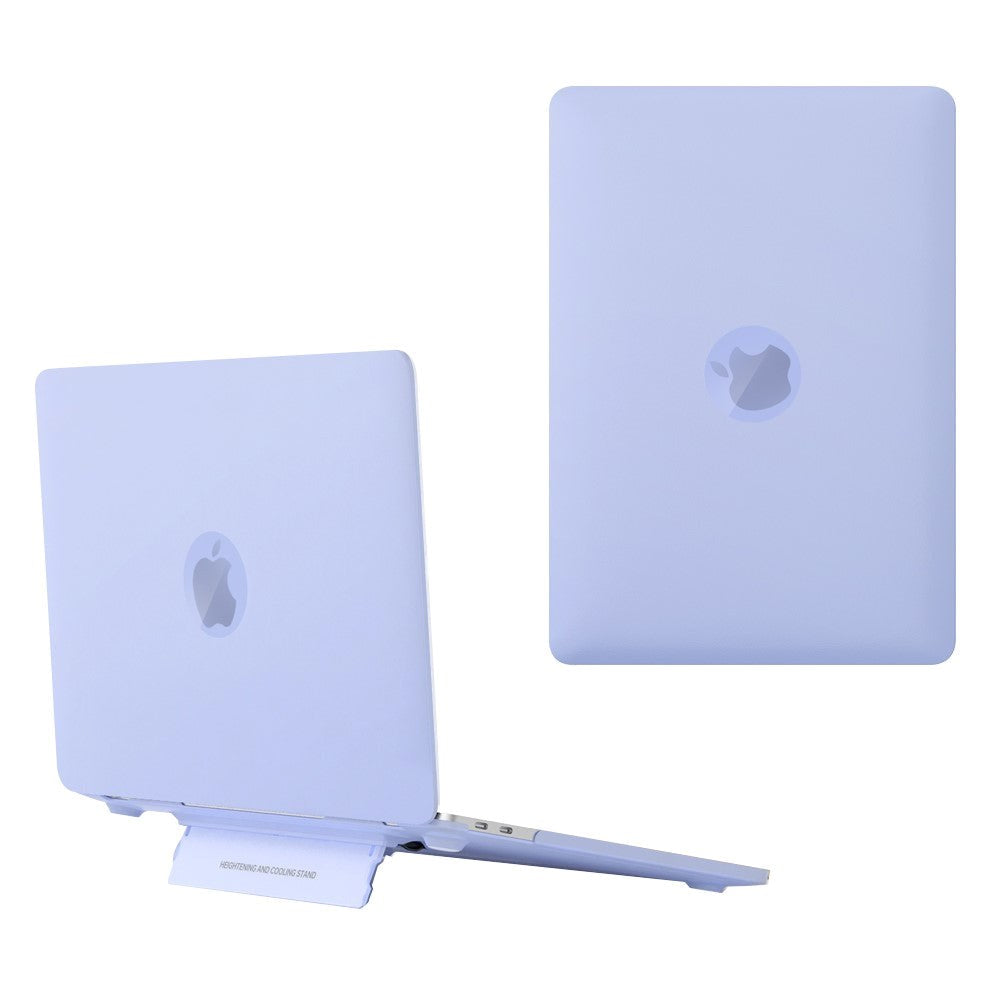 Macbook Pro 13 (2016-2022) Plastic Case w. Stand Function - Frosted Purple