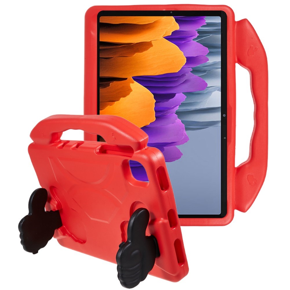 Samsung Galaxy Tab S9 / S8 / S7 / Xiaomi Pad 5 Kids Case - Thumb Kickstand Case - Red