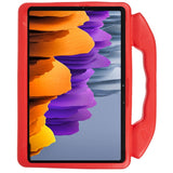 Samsung Galaxy Tab S9 / S8 / S7 / Xiaomi Pad 5 Kids Case - Thumb Kickstand Case - Red