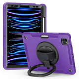 EIDERWOOD iPad Air 10.9-11" (2024-2020) / Pro 11" (2022-2018) Tough Case w. Protective Film & Hand Holder - Purple