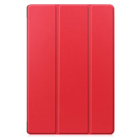 Samsung Galaxy Tab S9+ (Plus) Tri-Fold Leather Case w. Stand - Red